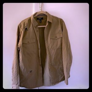 Forever 21 Mens distressed button down